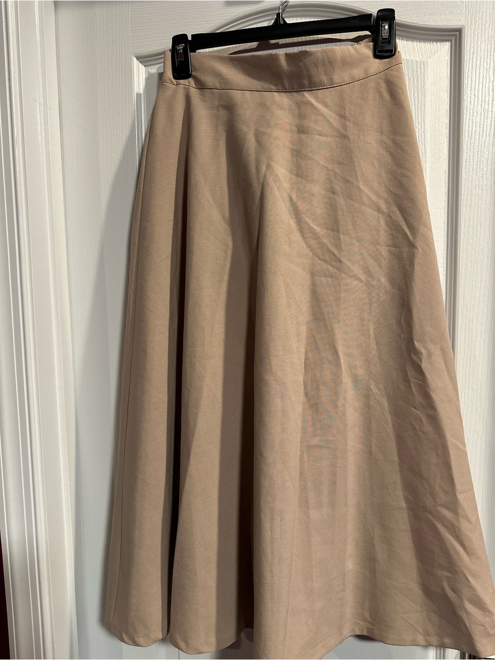 A-Line Midi Skirt in Taupe